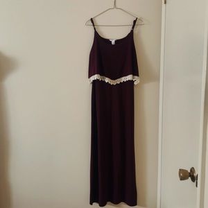 Streetwear Society Maroon lace dress